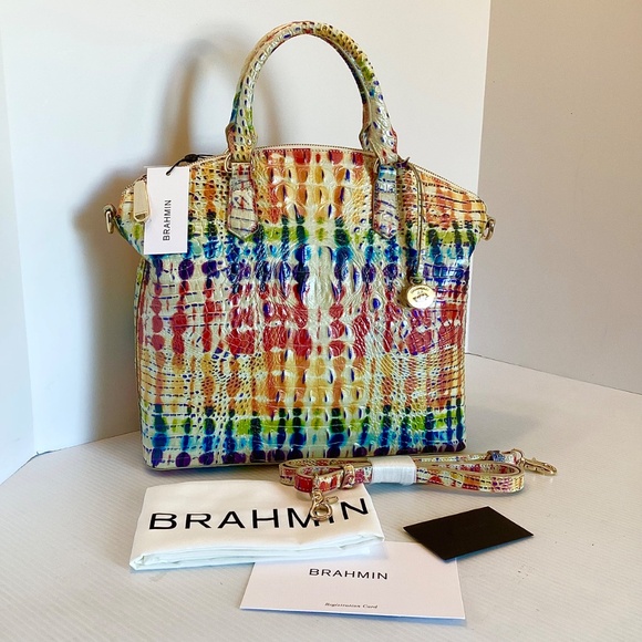 Brahmin Handbags - Brahmin Large Duxbury Croc-Embossed Leather Satchel Celebrate Melbourne NWT $345